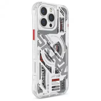 SKINARMA Ekho Magnetic Charging Case für Apple iPhone 16 Pro Max 6,9 Zoll Klar/Transparent