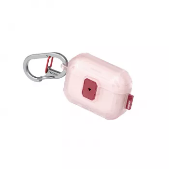 SKINARMA Mecha LE Hülle mit Schnappverschluss und Karabiner für Apple AirPods Pro 3, rosa (SK-APP3MECLE-FBLH)
