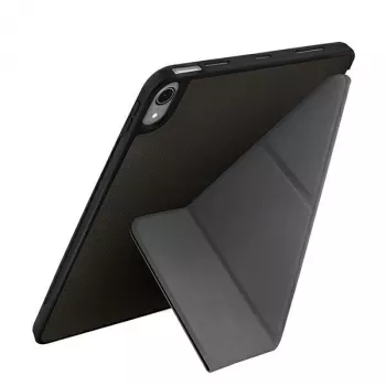 UNIQ Transforma Rigor Folio Case für iPad Air 10,9 Zoll (4./5. Generation) - Anthrazitgrau mit antimikrobieller Beschichtung