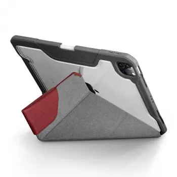 UNIQ Trexa Case für iPad Pro 11 Zoll 2021/2020 und iPad Air 10,9 Zoll 2022/2020, antimikrobiell, Rot