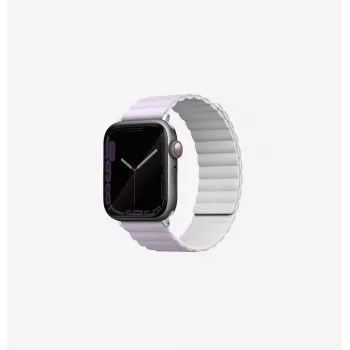 UNIQ Revix Reversible Magnetic Watch Strap for Apple Watch Series 1/2/3/4/5/6/7/8/9/SE/SE2/SE3 38/40/41mm, Lilac/White