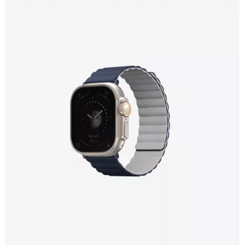 UNIQ Revix Reversible Magnetic Watch Strap für Apple Watch Series 1/2/3/4/5/6/7/8/9/SE/SE2/SE3 38/40/41mm - Salbeigrün/Beige