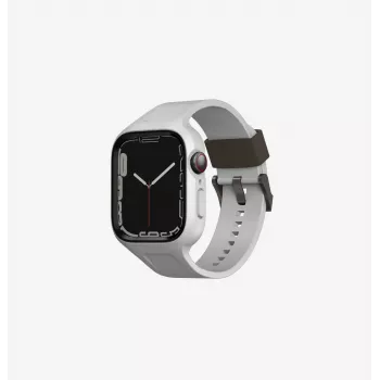 UNIQ Monos 2in1 Apple Watch Armband mit Case Serie 4/5/6/7/8/9/SE/SE2/SE3 44/45mm Marineblau