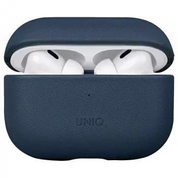 UNIQ Terra Case für AirPods Pro 2. Gen (2022/2023) Echtes Leder - Space Blue