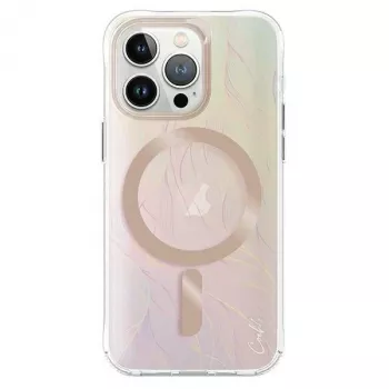 UNIQ Coehl Willow iPhone 15 Pro Max 6,7 Zoll Magnetic Charging Case Opal/Iridescent