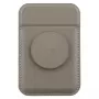 UNIQ Flixa Magnetic Card Wallet with Kickstand Flint Grey MagSafe