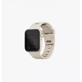 UNIQ Stride Apple Watch Armband Series 1/2/3/4/5/6/7/8/9/SE/SE2/SE3 38/40/41mm FKM-Gummiband Khaki/Pale Khaki