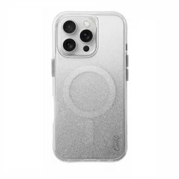 UNIQ Coehl Lumino iPhone 16 Pro 6.3 inch Magnetic Charging Case Sparkling Silver