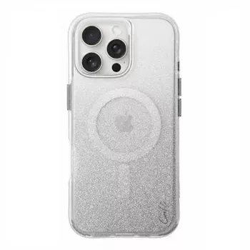 UNIQ Coehl Lumino Magnetic Charging Case für iPhone 16 Pro Max 6,9, Sparkling Silver