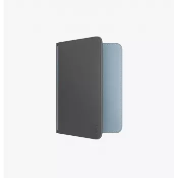 UNIQ Belmont Passport Holder mit Apple Find My und RFID-Blockierung, Grau-Blau