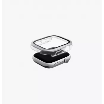 UNIQ Voute Protective Case with Tempered Glass for Apple Watch Series 10/11 46mm Silver