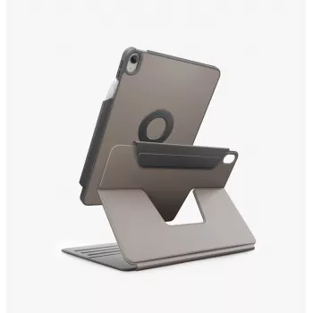 UNIQ Rovus Snapmount Magnetic 360 Rotating Detachable Case für iPad 11 A16 (2025) / iPad 10.9 10. Generation (2022) Grau