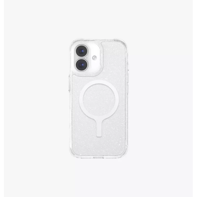 UNIQ LifePro Xtreme MagClick Charging Case für iPhone 15 Pro Max, Clear Glitter