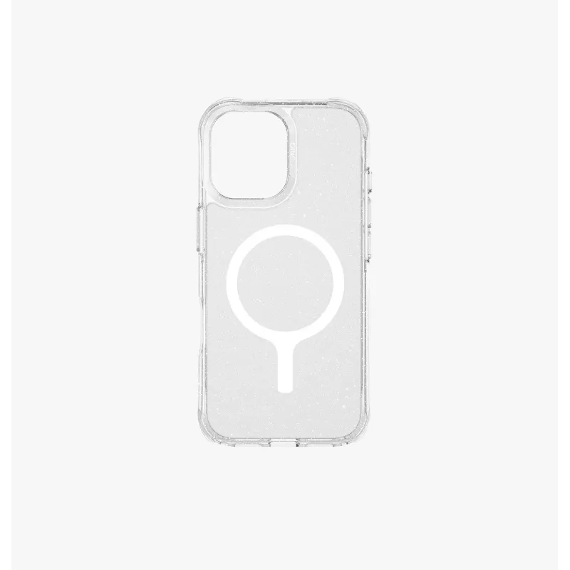 UNIQ LifePro Xtreme MagClick Charging Case für iPhone 15 Pro Max, Clear Glitter