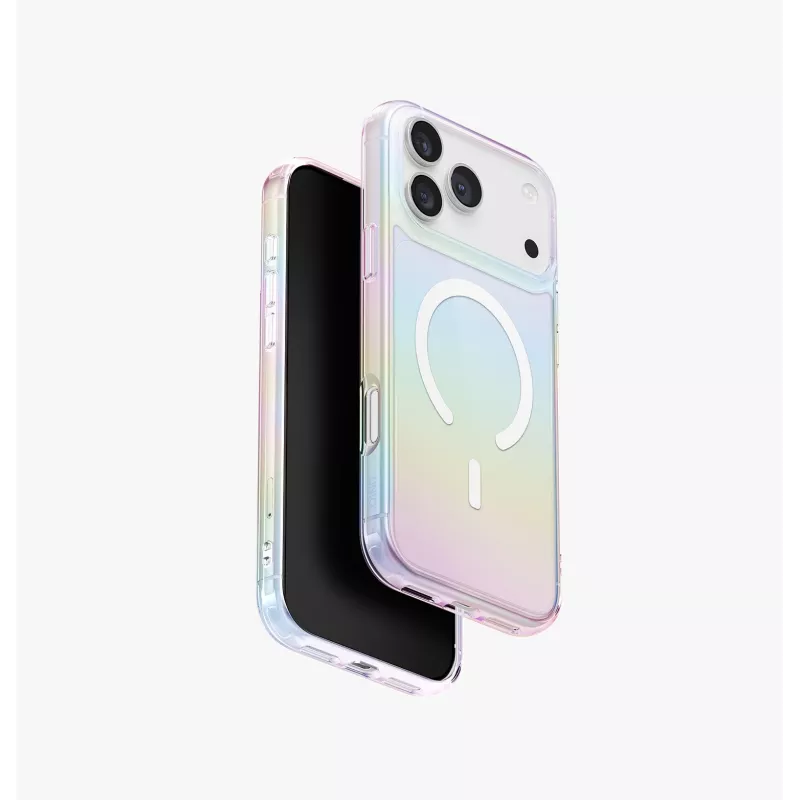 UNIQ Iridescia Case für Apple iPhone 17 Pro Max Magclick Charging Midnight Quartz