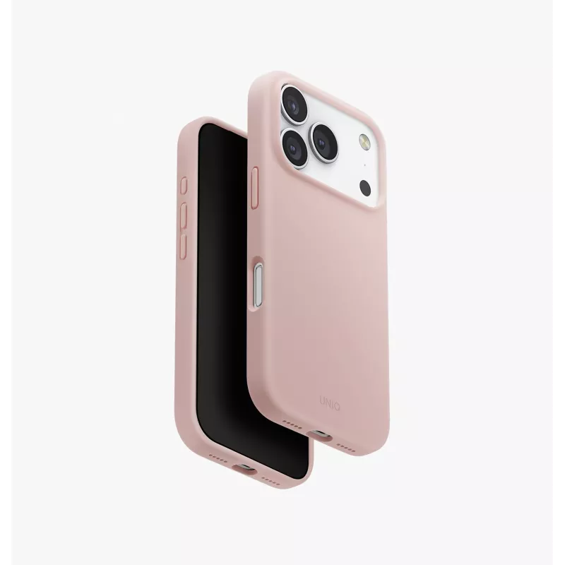 UNIQ Lino Case für iPhone 17 Pro MagClick Charging Hellgrau