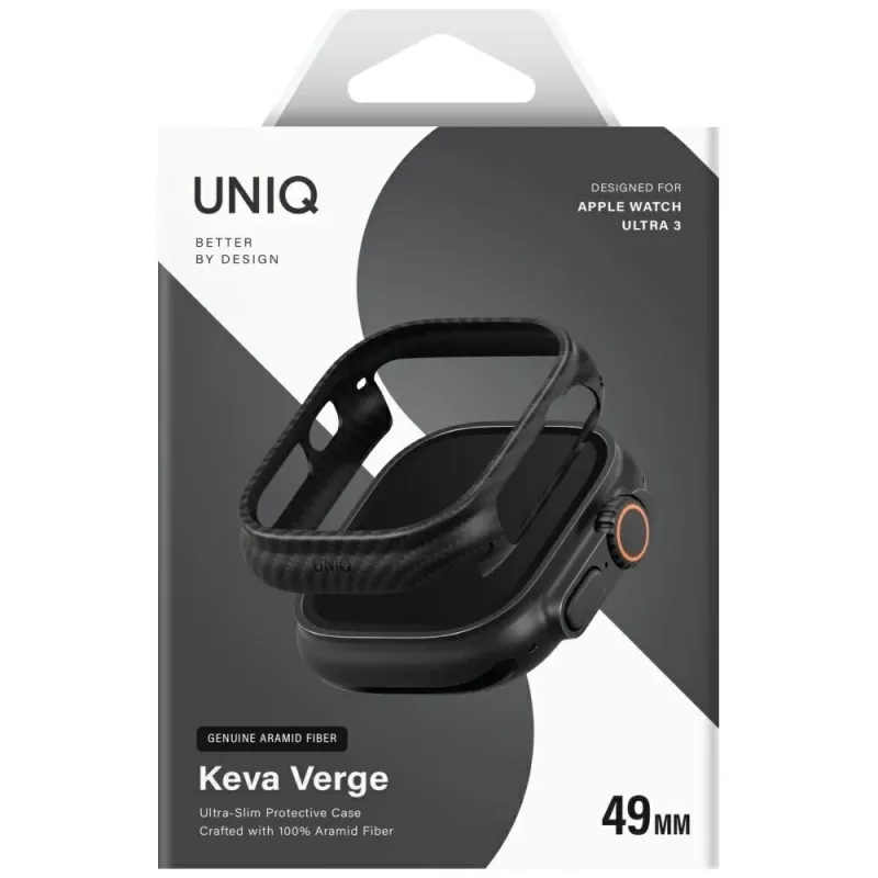 UNIQ Keva Verge Case für Apple Watch Ultra / Ultra 2 / Ultra 3 49mm Schwarz