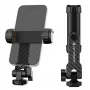 K&F Concept Stativ-Halterung für Smartphone mit 1/4 Zoll Schraube, 360° Drehung, Schwarz