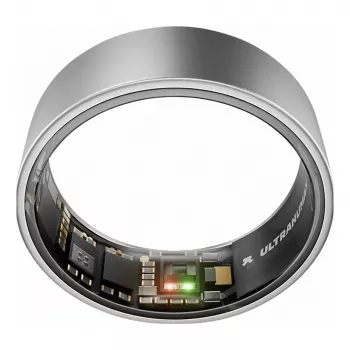 ULTRAHUMAN Ring Air - Smart Ring für Damen und Herren - Schlaf- und Fitness-Tracking Wearable - Herzfrequenz - Smart Ring Roh-Titan Größe 13