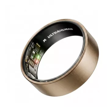 ULTRAHUMAN Ring Air - Smart Ring für Damen und Herren - Schlaf- und Fitness-Tracking Wearable - Herzfrequenz - Smart Ring Raw Titanium Größe 12
