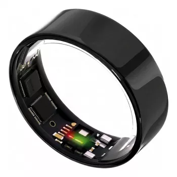 ULTRAHUMAN Ring Air – Smart Ring für Damen und Herren – Schlaf- und Fitness-Tracking Wearable – Herzfrequenz – Smart Ring Aster Black Größe 11