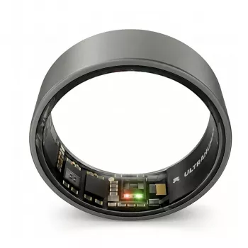 ULTRAHUMAN Ring Air – Smart Ring für Damen und Herren – Schlaf- und Fitness-Tracking Wearable – Herzfrequenz – Smart Ring Mattgrau Größe 8