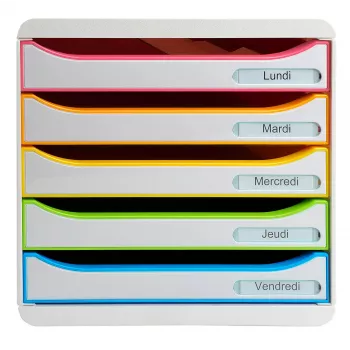 Exacompta BIG-BOX PLUS Office Harlequin Schubladenbox, 347 x 278 x 271 mm (309913D)