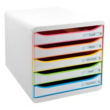 Exacompta BIG-BOX PLUS Office Harlequin Schubladenbox, 347 x 278 x 271 mm (309913D)