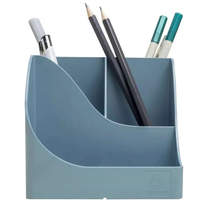 Exacompta Pen Wave AutentiK 5-Fächer-Stiftehalter Blaugrau