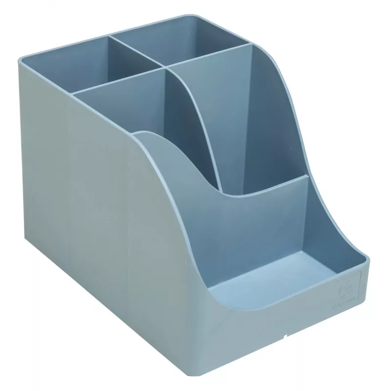 Exacompta Pen Wave AutentiK 5-Fächer-Stiftehalter Blaugrau