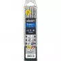 Alpen SDS+ FORCE X Hammerbohrer-Set, 3-teilig, 6-8-10 x 160 mm, 4-Schneider, Hartmetall