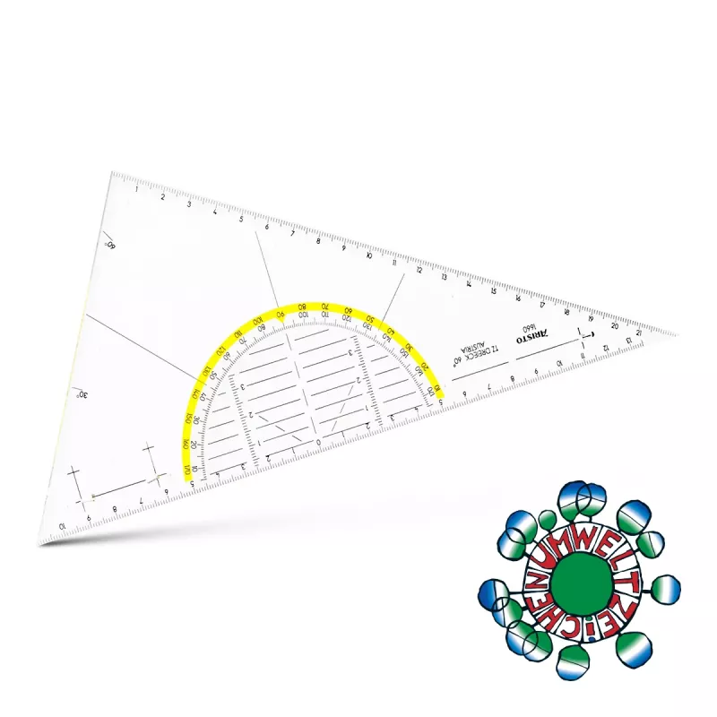 ARISTO Geometrie-Dreieck 26,0 cm transparent