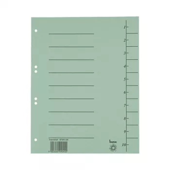 Bene 100 Trennblätter, A4, 250 g/m2, grün (97300GN)