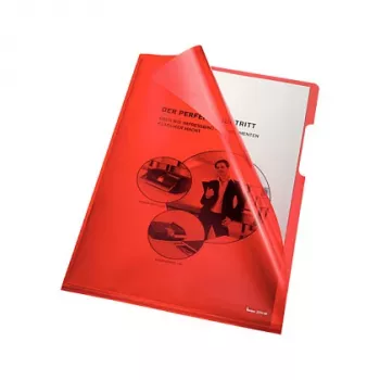 Esselte Leitz bene L-förmiger Ordner für A4, transparent, 100er Pack