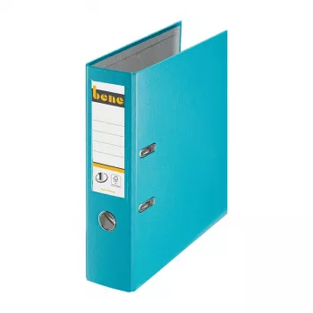 Bene Hebelaktenordner A4 80mm Türkis PP Kunststoff