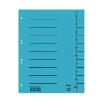 Bene 50 Trennblätter Blau A4