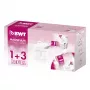 BWT 814544 Longlife Refill 1+3 Wasserfilterkrug Pink/Weiß