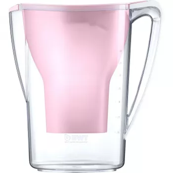 BWT Aqualizer Home 125557844 Pink Water Filter Jug mit 1 Magnesium Mineralized Water Filter Cartridge