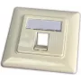Wirewin Keystone Unterputz-Einbaudose für 1 Modul, kompatibel mit Schalterprogrammen, RAL9010 Reinweiß (WKS OUTLET 1)