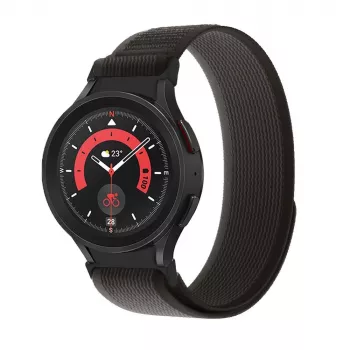 TECH-PROTECT Nylon Samsung Galaxy Watch 4 / 5 / 5 Pro / 6 / 7 / FE Schwarz/Orange
