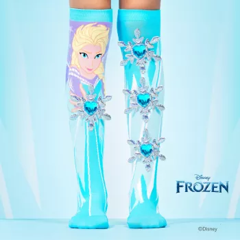 MADMIA Kinder-Kniestrümpfe Frozen Elsa 3D-Druck - 1 Paar