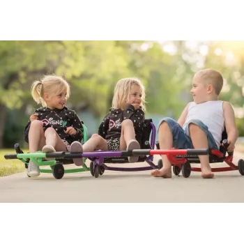 EzyRoller Classic Beinbetriebenes Go-Kart für Kinder 3-12 Jahre Lila