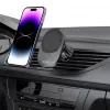 TECH-PROTECT MM15W-V1 Magnetische MagSafe Armaturenbrett- & Lüftungshalterung fürs Auto, kabelloses Ladegerät 15W Schwarz