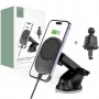 TECH-PROTECT MM15W-V1 Magnetische MagSafe Armaturenbrett- & Lüftungshalterung fürs Auto, kabelloses Ladegerät 15W Schwarz