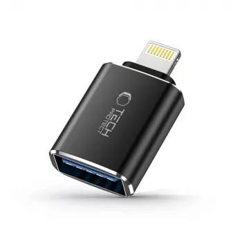 TECH-PROTECT ULTRABOOST Adapter Lightning auf USB OTG Schwarz