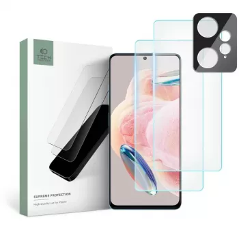 TECH-PROTECT Tempered Glass + Camera Lens Supreme Set für Xiaomi Redmi Note 12 LTE