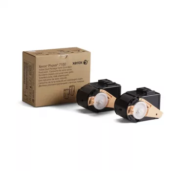 Xerox Phaser 7100 Tonermodul Gelb (2er-Pack) Hochkapazität 9000 Seiten pro Patrone