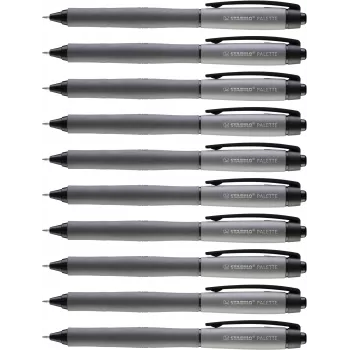 STABILO Palette Gelschreiber, einziehbar, 0,4 mm, Schwarz
