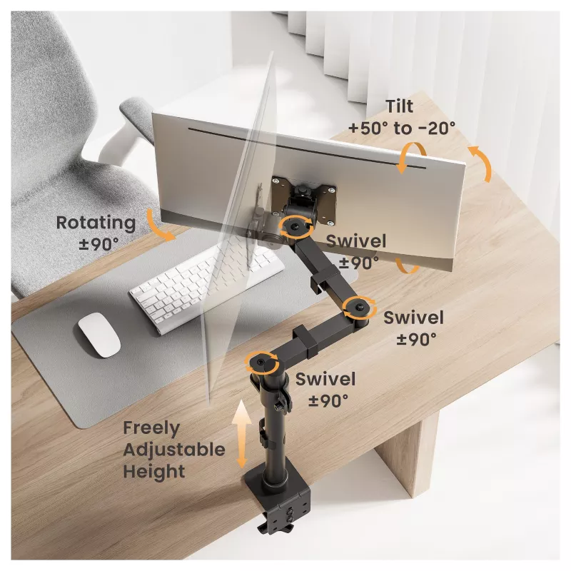 Equip Tischhalterung 17-32/1TFT 360° höhenverstellbar 20 kg schwarz