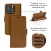 dbramante1928 Copenhagen Flip Case für Samsung Galaxy A54 - Vollnarbenleder - Hellbraun